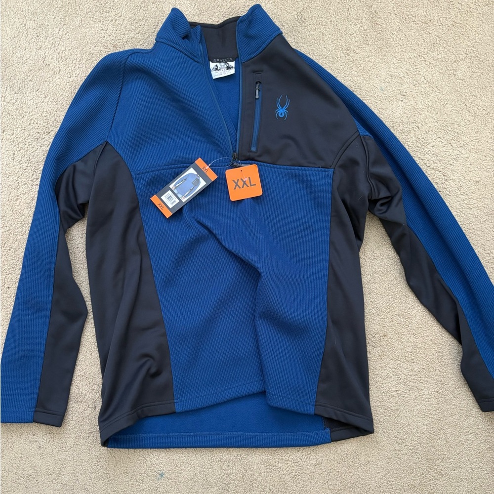 XXL Spyder Men's Half Zip Sweater Gait Knit Pullover Jacket